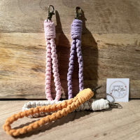 Handgemaakte macramésleutelhangers