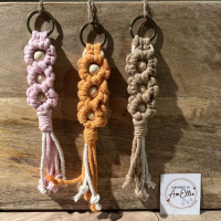 Handgemaakte macramésleutelhangers