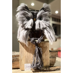 Uiltje in macramé met lontwol – Handgemaakt!