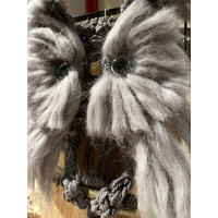 Uiltje in macramé met lontwol – Handgemaakt!