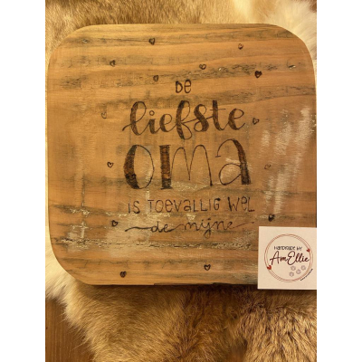 Liefste oma pyrografie op hout