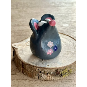 Muis in klei, handgeverfd