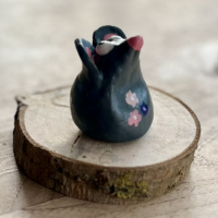 Muis in klei, handgeverfd