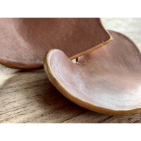 Hartje in klei, handgeverfd