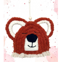 macramé berenkop, kleur naar keuze