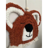 macramé berenkop, kleur naar keuze