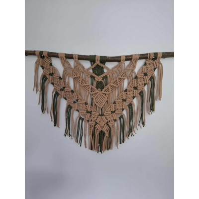 muurdecoratie macramé groot formaat