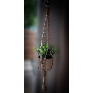 Macramé plantenhanger handgemaakt