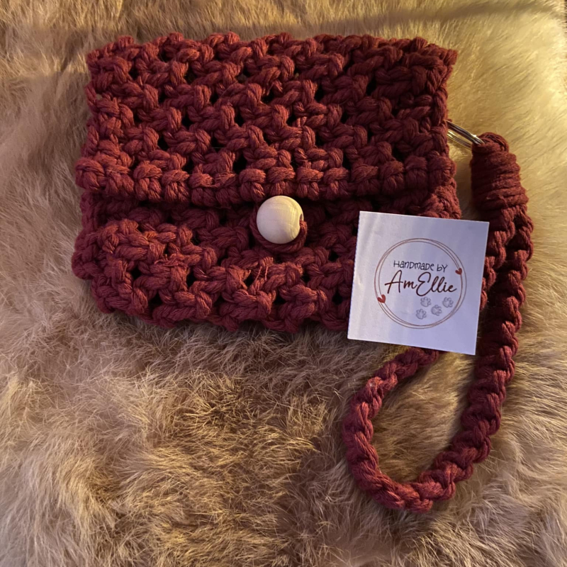 geldbeugel in macramé