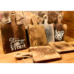 snij- of tappasplank in mango handgedecoreerd (verschillende opties)