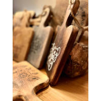 snij- of tappasplank in mango handgedecoreerd (verschillende opties)