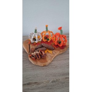 pompoen macramé handgemaakt